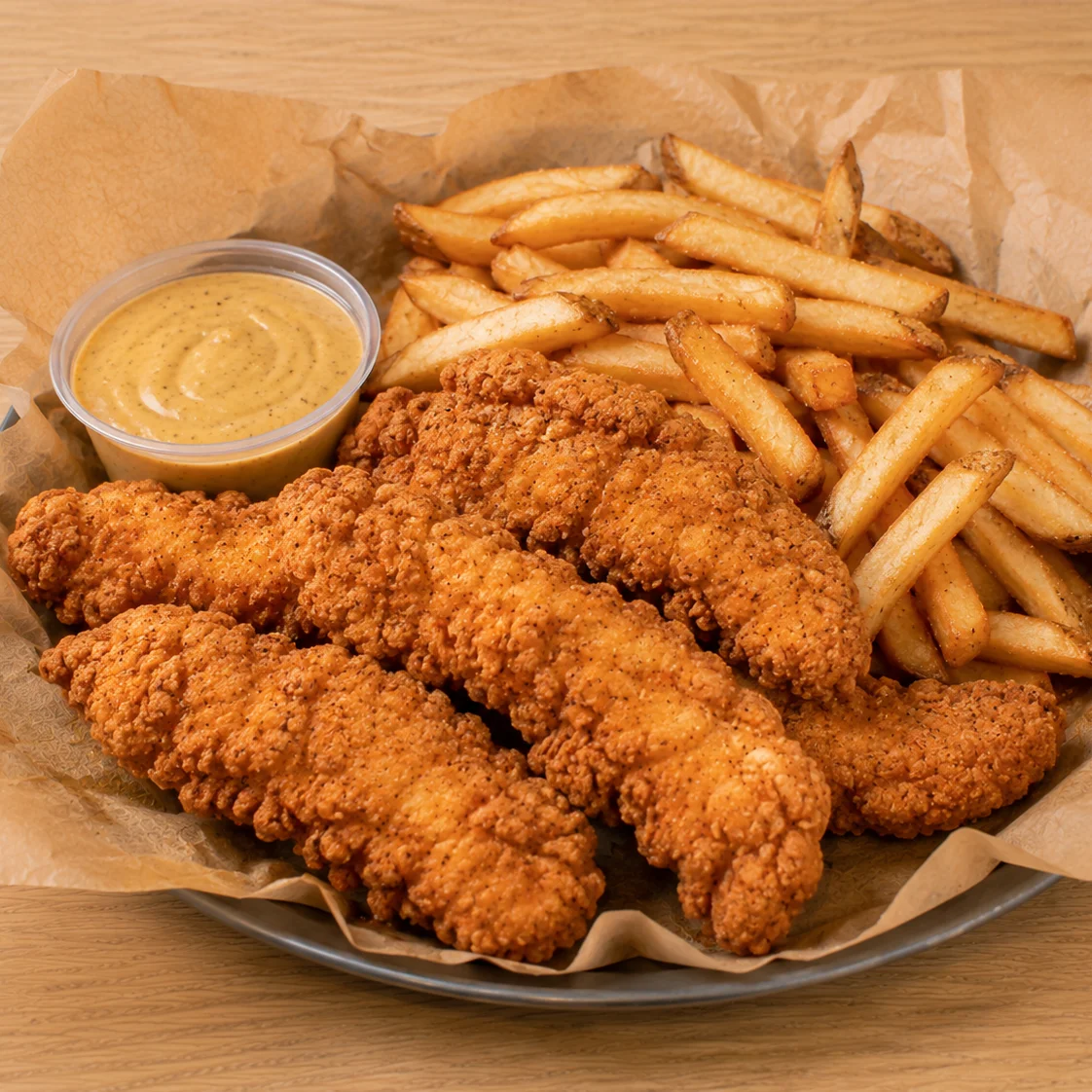 Fried Chicken Tenders with Fries — American