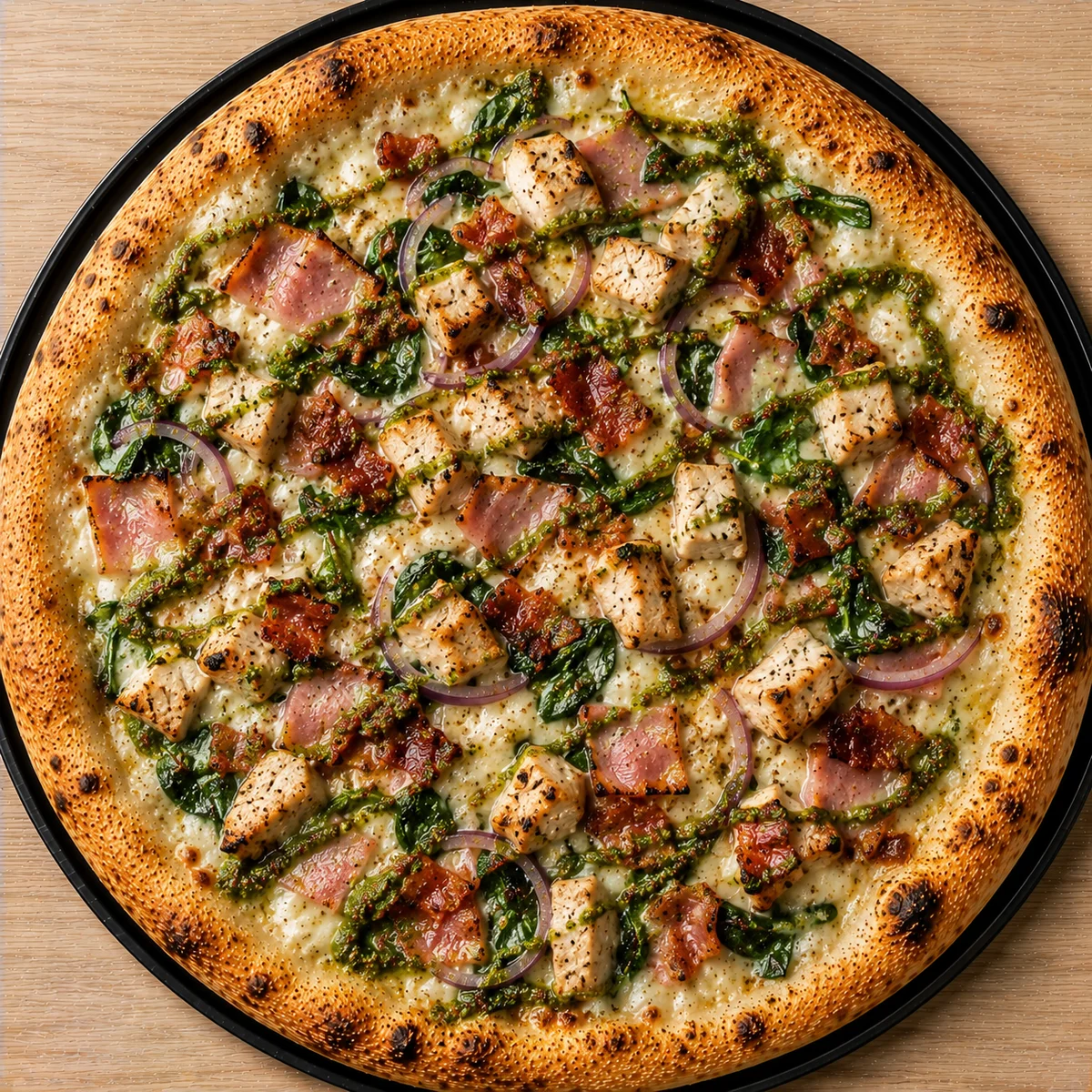 Chicken Bacon Pesto Pizza — Italian